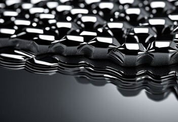 intricate close shimmering reflective chrome details showcasing texture light interplay engage visual composition, artistic, shine, finish, metallic