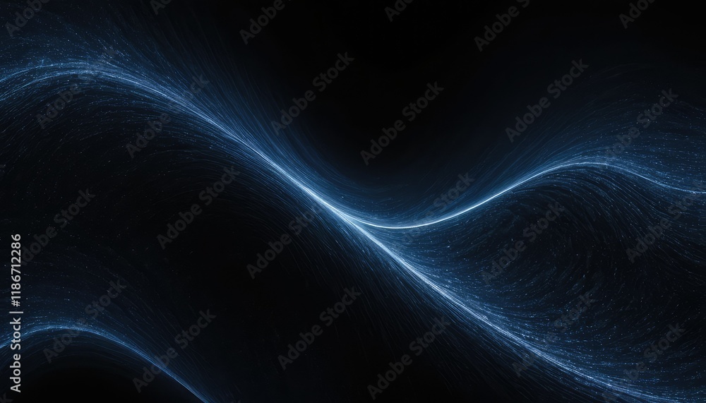Poster 3d modern techno background with abstract cyber particles 1