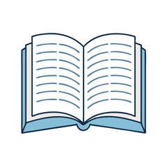 book with open pages vector icon, book day vector illustration - simple illustration of book with open pages perfect for logos, and book day-themed designs.