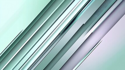 Obraz premium Abstract Diagonal Lines Green White Gray Background