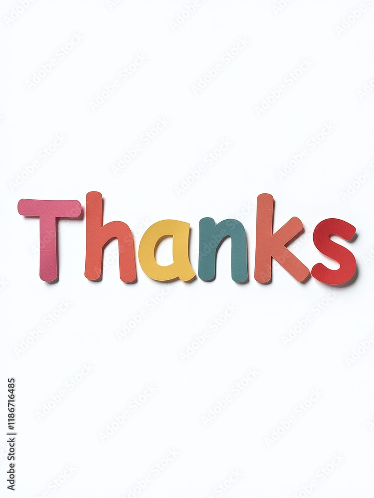 Poster colorful paper letters are isolated on a white background with a transparent png image of the word t