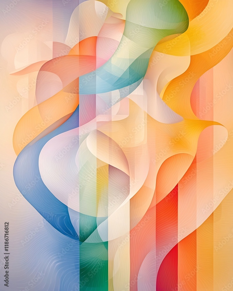 Aufkleber captivating abstract composition featuring radiant prismatic elements shimmering holographic texture