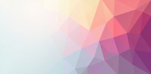 Fototapeta premium Triangular low poly background in white and grey colours, gray, modern style