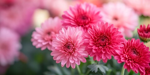 Obraz premium Beautiful pink and red chrysanthemums showcase the vibrant elegance of pink chrysanthemum and red chrysanthemum blooms, highlighting the stunning charm of pink and red chandramallika flowers.