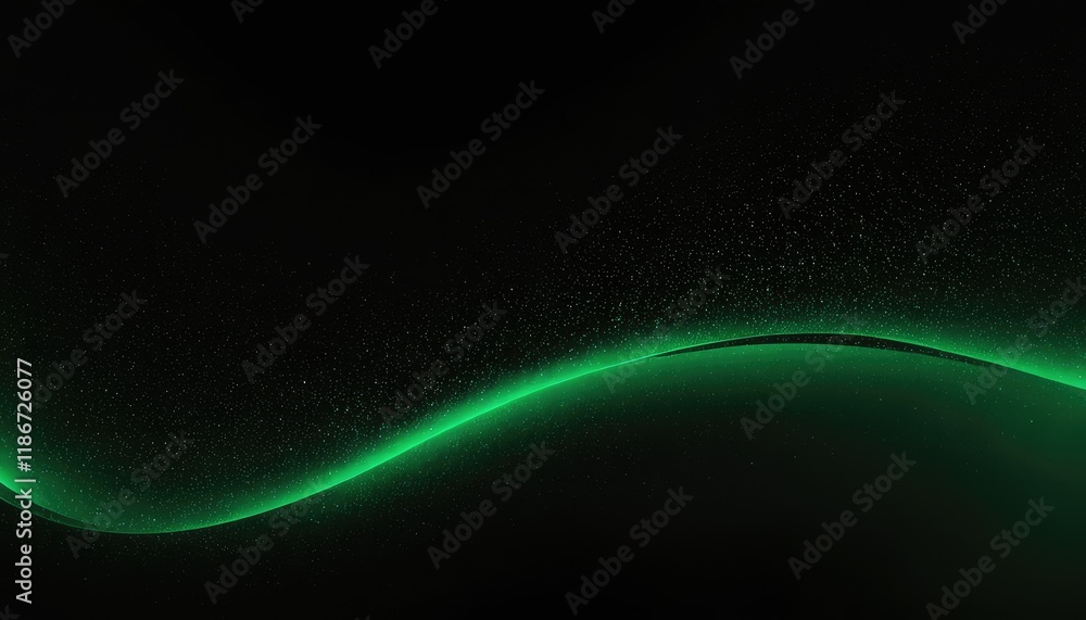 Poster green abstract sparkly background with soft waves and sparkles neon soft futuristic banner 7