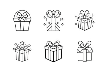 gift giving vector element illustration