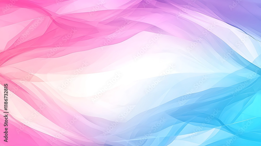 Poster dynamic abstract digital background with soft flowing colors in shades of pink and blue for creative