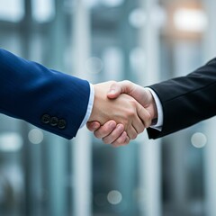 business handshake on the background