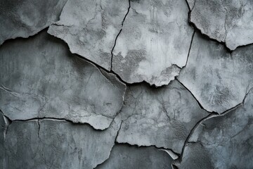 Obraz premium A close-up shot of a cracked wall in monochrome tones