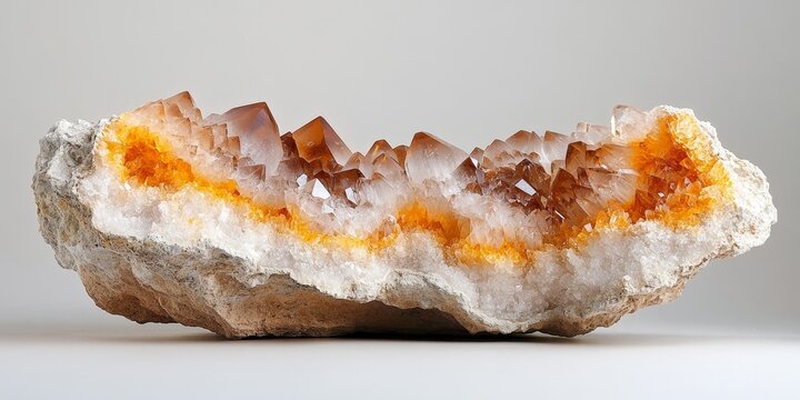 Pseudo stalactite mineral specimen showcasing unique stone rock geology, highlighting the beauty of gem crystals within the natural world. This pseudo stalactite is a remarkable geological gem.