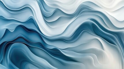 "Vivid 3D Wave Patterns Forming a Colorful Abstract Wallpaper – 3D Render with Copy Space"