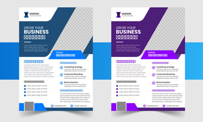 Professional Corporate Business Flyer Design Template – Modern Layout for Company Promotion and Marketing Materials.