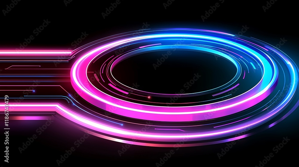 Poster vibrant swirling nebula of colors with intricate patterns, glowing effects and dynamic motion for ab