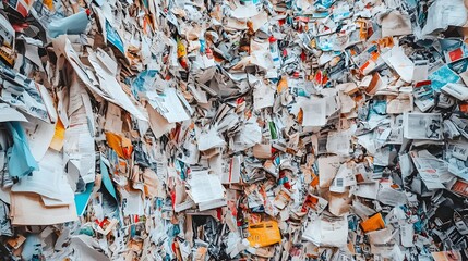 Vintage Newspaper Collage with Aged Paper Background in High Resolution