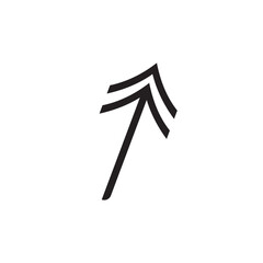 Black arrow vector icon