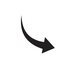 Black arrow vector icon