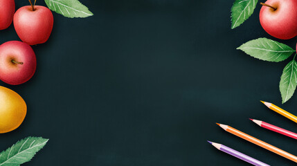 Cute Watercolor Background for Teacher's Day Celebration