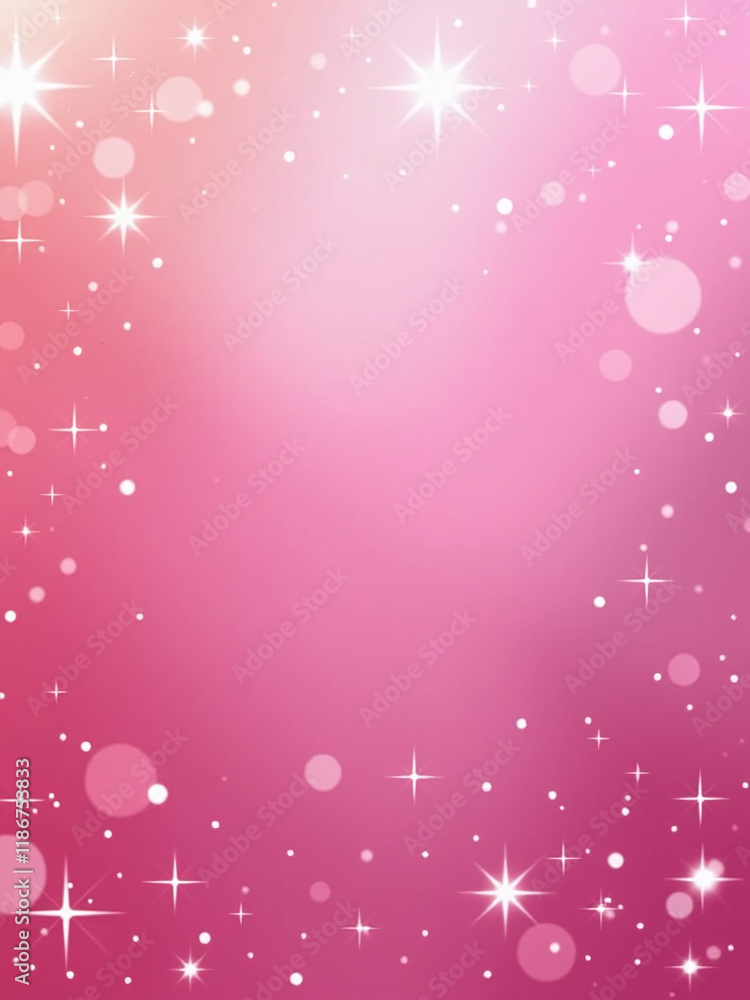 Poster Beautiful Pink Background With Sparkling And Shiny Abstract Design Elements In A Banner Style Image. 00001