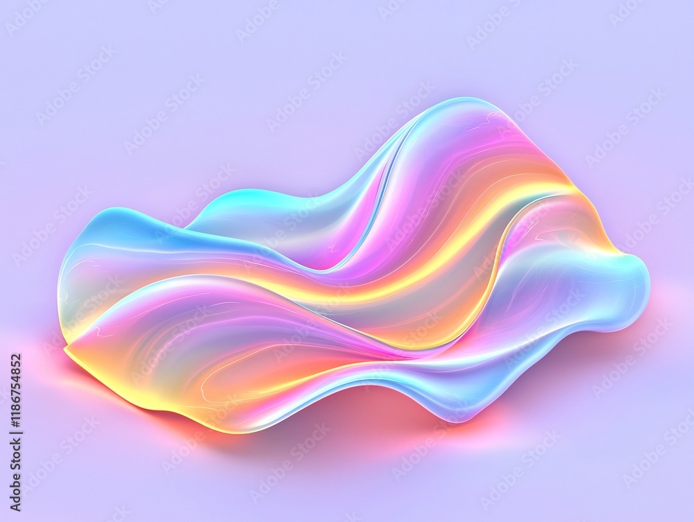 Poster captivating prismatic waves of vibrant neon hues in kaleidoscopic abstract background mesmerizing an