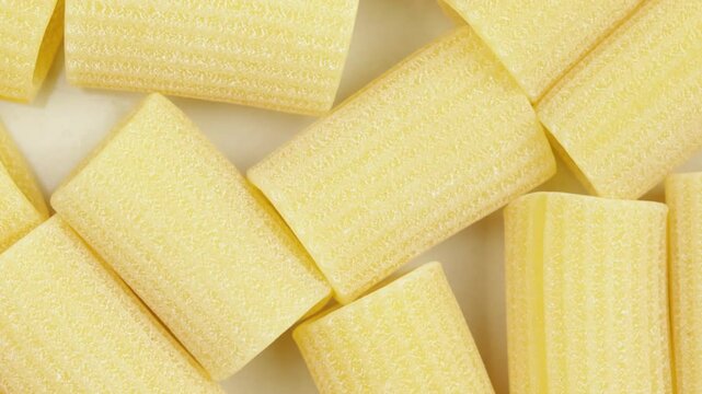   fond de p&acirc;tes rigatoni en gros plan