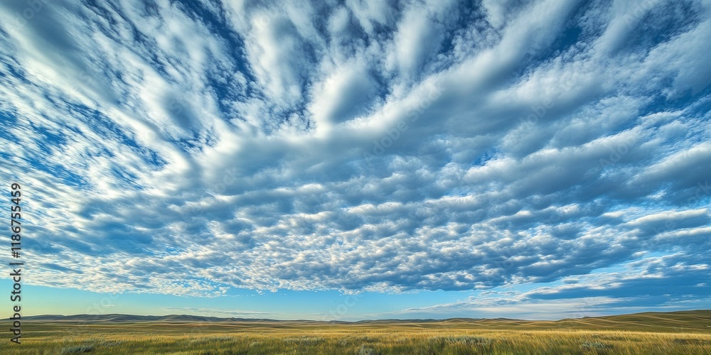 Aufkleber clouds in the sky create fascinating patterns, showcasing meteorological science through a captivati