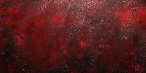 Dark red wall texture creates a rough background, evoking a sense of depth with its dark rust and grunge elements. This dark red wall texture enhances any creative project with its unique appeal.