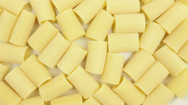  fond de p&acirc;tes rigatoni en gros plan
