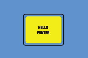 button web template,hello winter, Speech bubble, banner label



