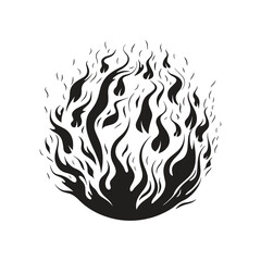 elegant illustration of fireball vector