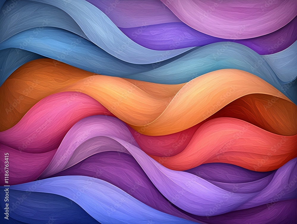 Poster captivating surreal abstract pattern with mesmerizing prismatic gradients hypnotic chromatic fractal