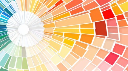 Fototapeta premium Vibrant Color Palette: A Spectrum of Hues