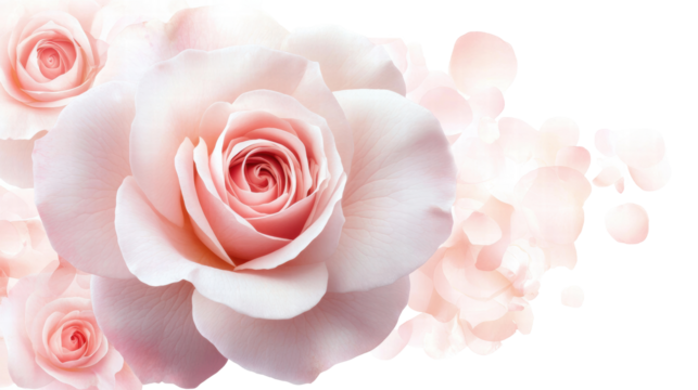 Rose flower transparent background