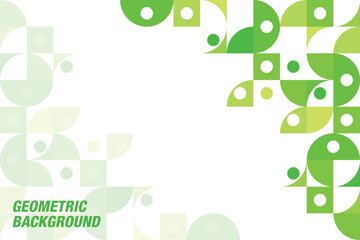 Cover template with geometric background. Background for the banner in color green. Vector EPS 10