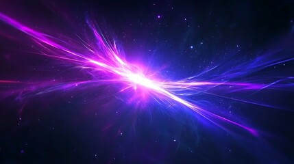 Obraz premium An Intricate Array of Swirling Lines and Particle Effects in a Cosmic Scene With Vibrant Colors and Ethereal Light Patterns