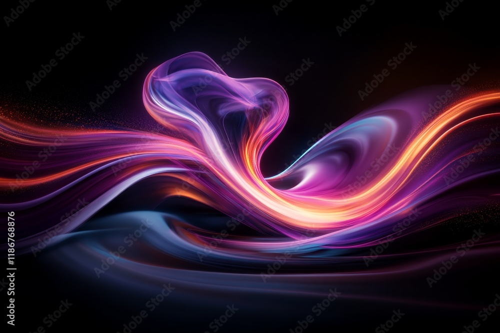 Poster a dynamic 3d illustration of a supernova explosion, with vibrant energy waves expanding into the vas