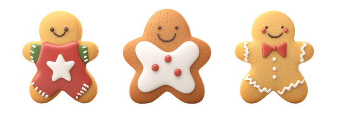  cookie isolated on white background 