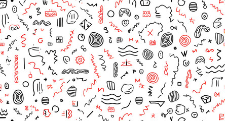 Abstract Hand-Drawn Doodle Pattern