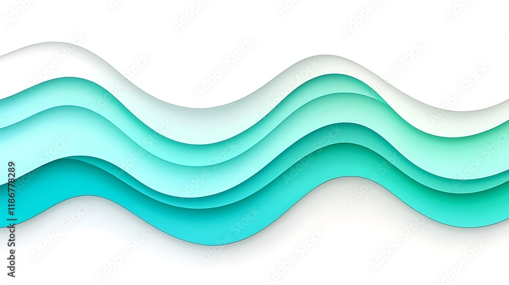 Poster vibrant digital background showcasing smooth waves in vivid colors for creative projects and design 