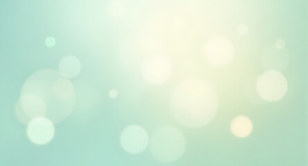 Obraz premium Abstract Pastel Green Bokeh Background