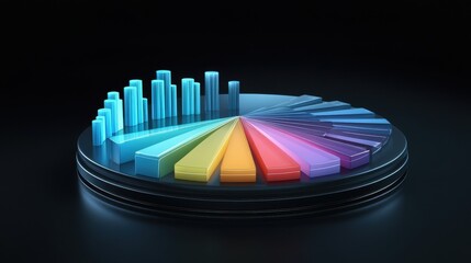 business statistics info graphics, pie charts, bar graphs, and numerical data, business growth analysis.
