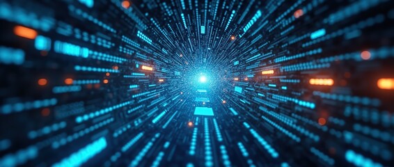 Naklejka premium Abstract background of high speed data transfer, ultrafast broadband and connection.