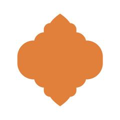 Ramadan frame shape. Islamic window and door icon. Vector