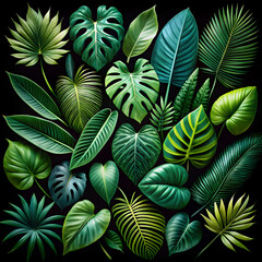 a-vibrant-collection-of-tropical-leaves--showcasin