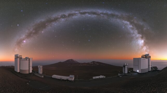 Milky Way Arching Over Paranal Observatory