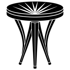 table and chairs isolated