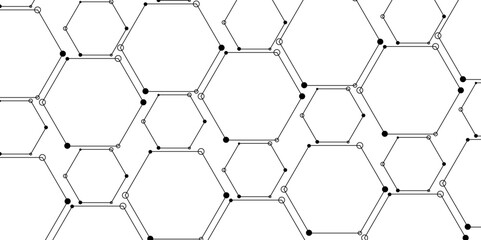 Background with hexagons. Abstract background with lines. luxury minimal technology network abstraction tech digital tile vector wall banner surface polygon background. Vector Illustration. 