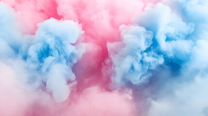 Fototapeta premium Calming Pastel Waves in Blue and Pink for Peaceful Spaces