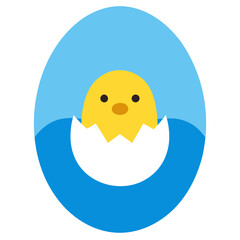 easter egg with chicken