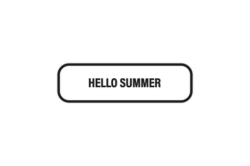 Prinbutton web template,hello summer, Speech bubble, banner label

t