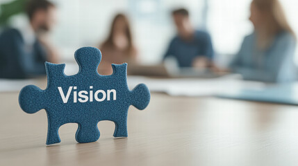Professional vision statement workshop business discussion close-up